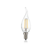 10 Lampadine Led Colpo Di Vento E14 4 Watt 3000K 430 Lm Trasparente