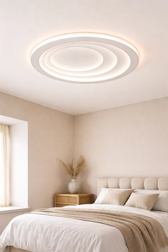 Plafoniera LED 70W Ø50cm Dimmerabile con Telecomando 3000K 4000K 6500K 4200lm Moderna da Soffitto IP20 Fascio 120°