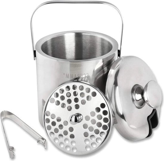 Congelatore a doppia parete 13 litri - Champagne cooler con coperchio e manico