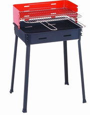 Barbecue fornacella a carbone rettangolare regolabile 3 posizioni 48 x 35 x 75 cm