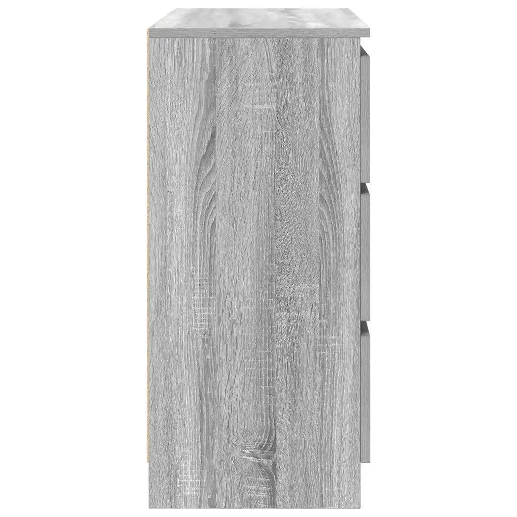 Credenza-Buffet-Armadio da cucina Grigio Sonoma 80x35x76 cm in Legno Multistrato