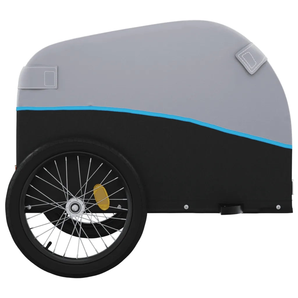 Rimorchio da Bici Nero e Blu 45 kg in Ferro CFW4151555
