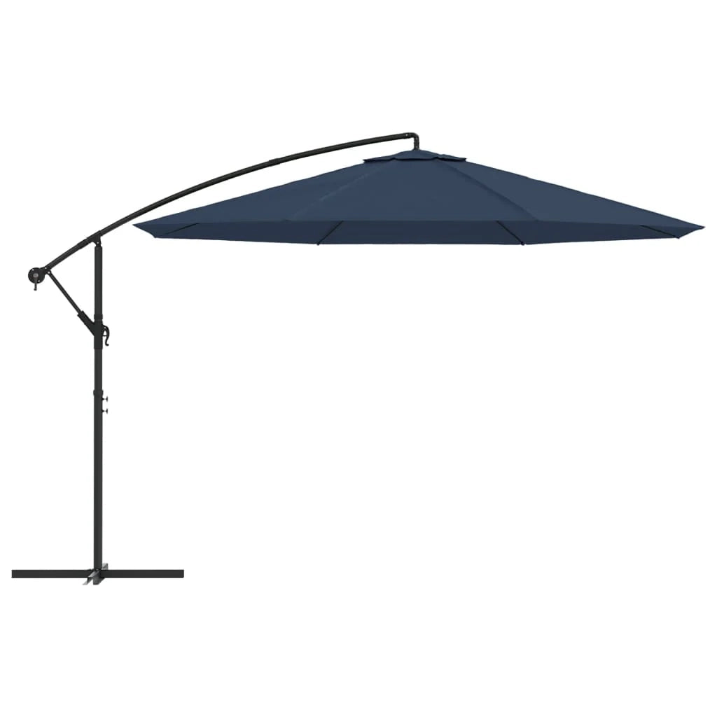 Ombrellone mobile da giardino a sbalzo 3,5 m blu 02_0008603