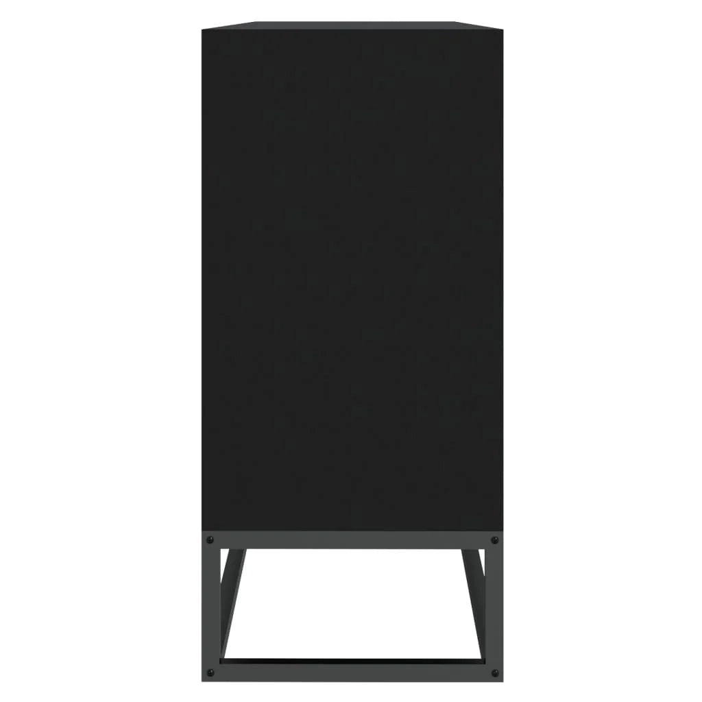 Buffet credenza cassettiera armadio mobile contenitore organizer per cucina soggiorno salotto 105 x 30 x 65 cm legno ingegnerizzato nero 02_0035833