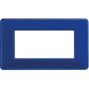 Placca Bticino Matix 4 moduli cobalto AM4804CBU