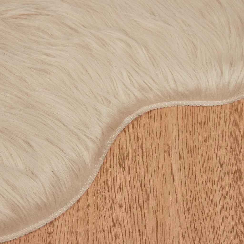 Tappeto in finta TAFALLA Beige 80 x 120 cm Poliestere