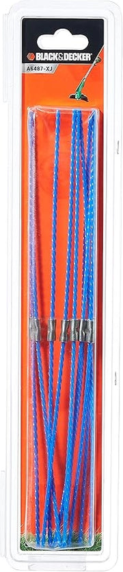 Set 10 fili blu per decespugliatore Black & Decker 3 mm A6487-XJ
