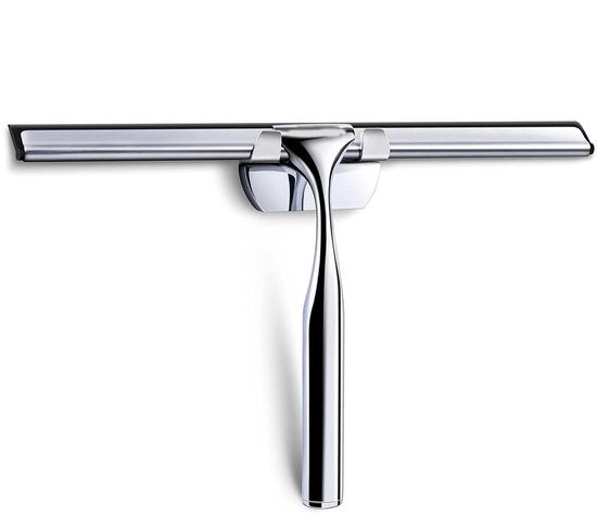 Douchewisser RVS con Morsetto di Gomma, 25cm Douchewisser con Braccio di Sostegno per Bagno, Cucina, Finestre e Vetri Auto - Acciaio Inox