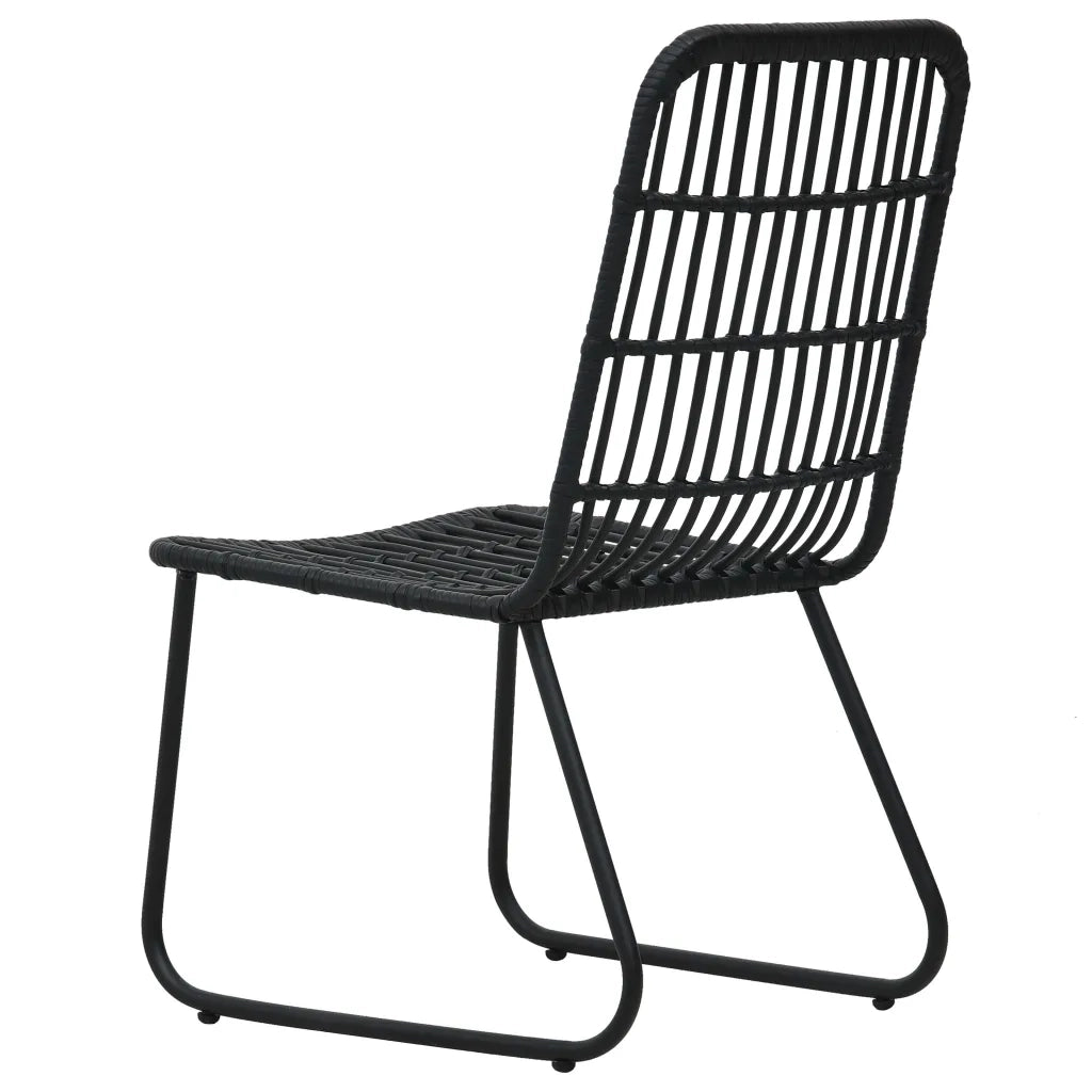 Set da Pranzo da Giardino 3 pz in Polyrattan e Vetro cod mxl 37719