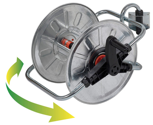 Avvolgitubo Manuale da Muro 50 mt in Acciaio Zincato 130 IT Agrati