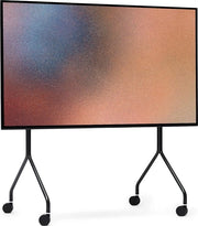 Scaffale TV con Ruote - Adatto per Televisori da 40 a 70 pollici - Scaffale TV Rullabile - Mobili TV per Salotto - Stand per Monitor e TV - Scaffale TV con Ruote Rullabile in Nero