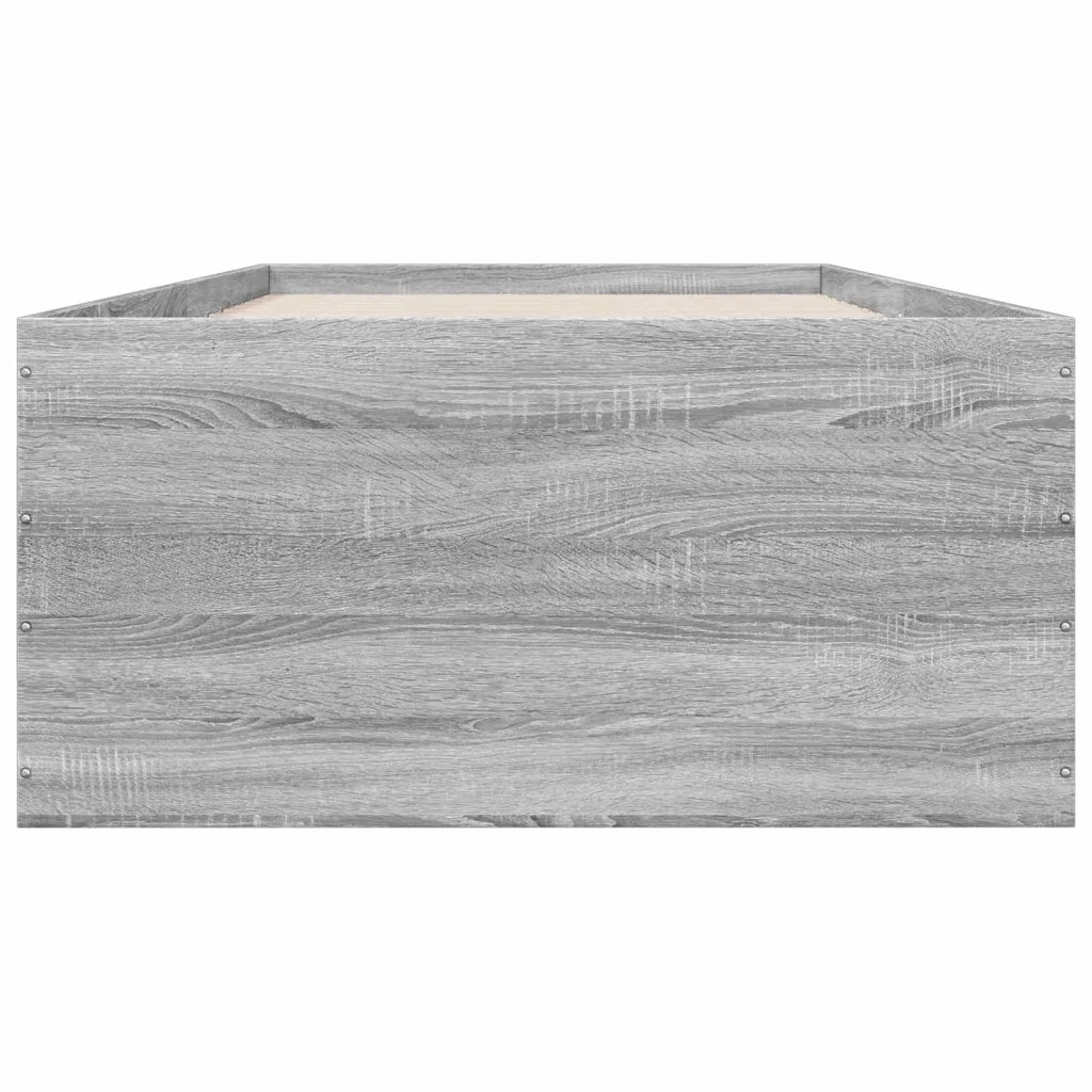 Struttura letto a pavimento Grigio Cemento 80 x 200 cm 3429538