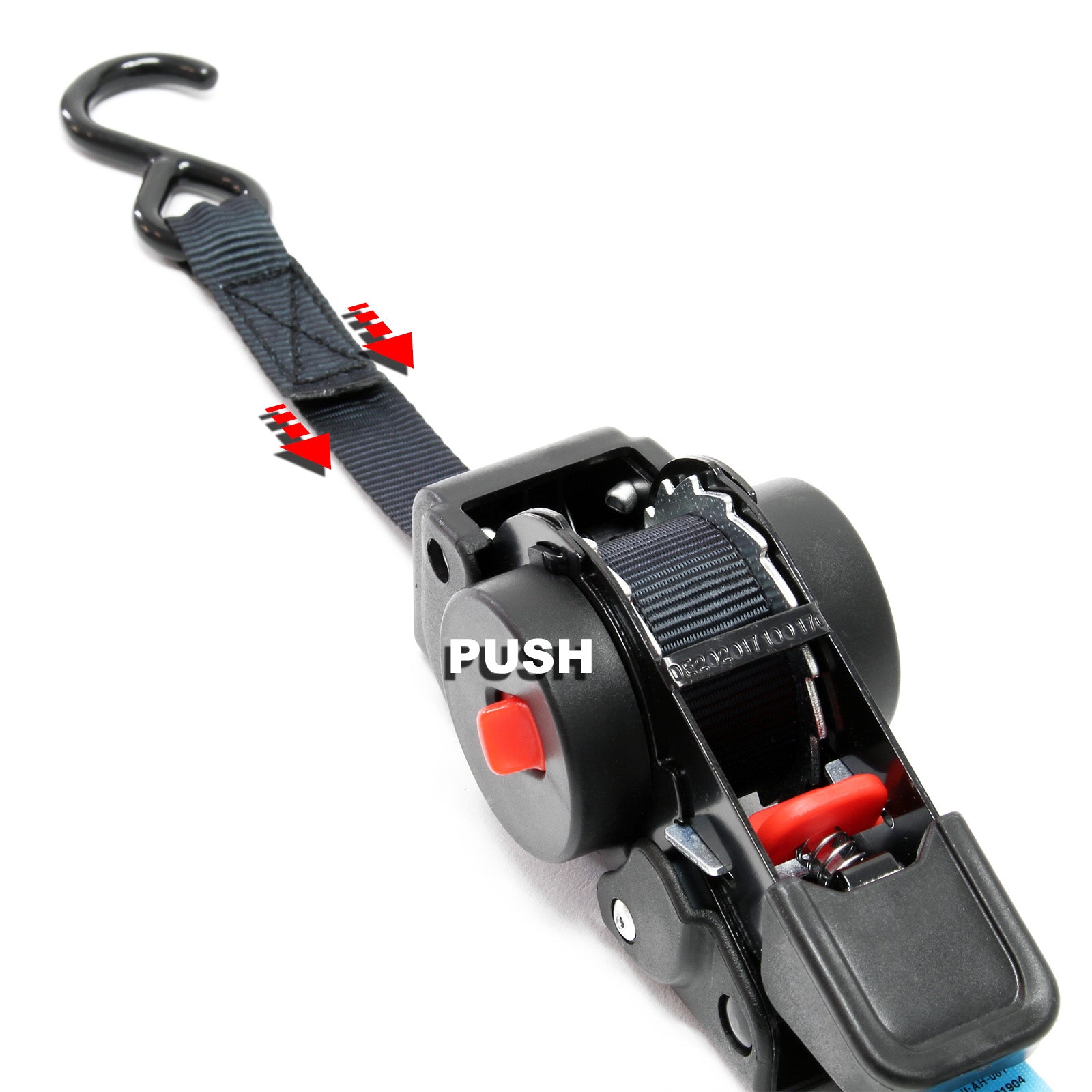 Cinghia di ancoraggio a cricchetto 4 cinghie di fissaggio 100 daN 0,2 m 1,8 m PES