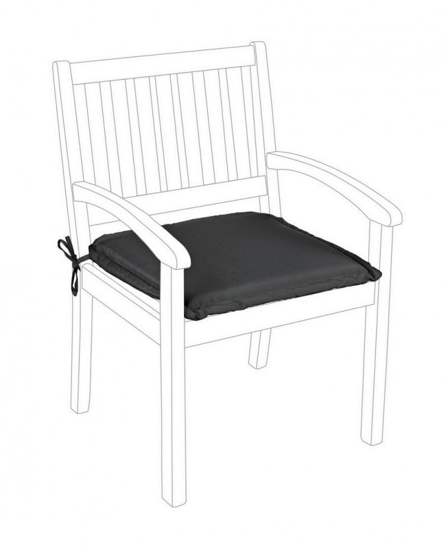 Cuscino Olefin Antracite per Poltrona in Tessuto per Esterno