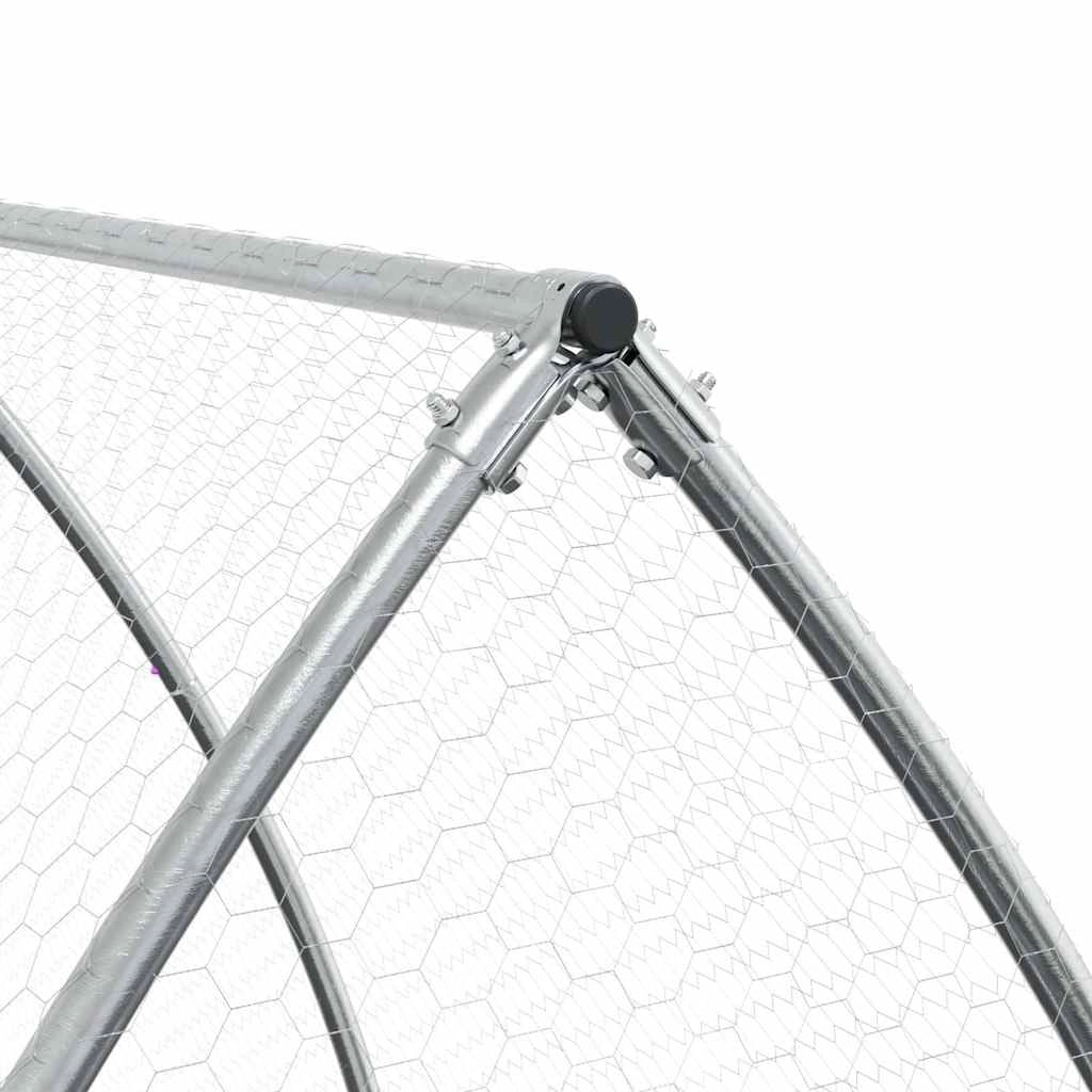 Gabbia per polli Silver 600 x 105 x 120 cm in acciaio zincato Silver 02_0041672