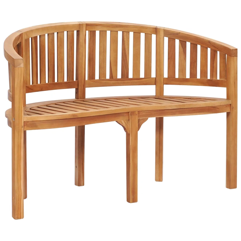 Set Salotto da Giardino 5 pz Design Curvo in Massello di Teak 3059964