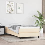 Materasso a Molle per Bambini-Materasso per letto Crema 80x160 cm in Tessuto