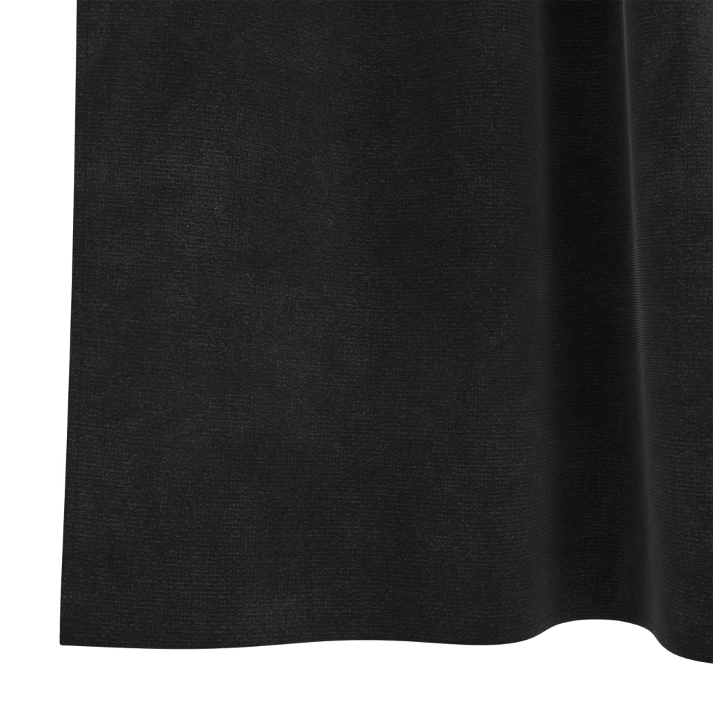 Tende oscuranti  con anelli di sospensione 2 pz in velluto nero