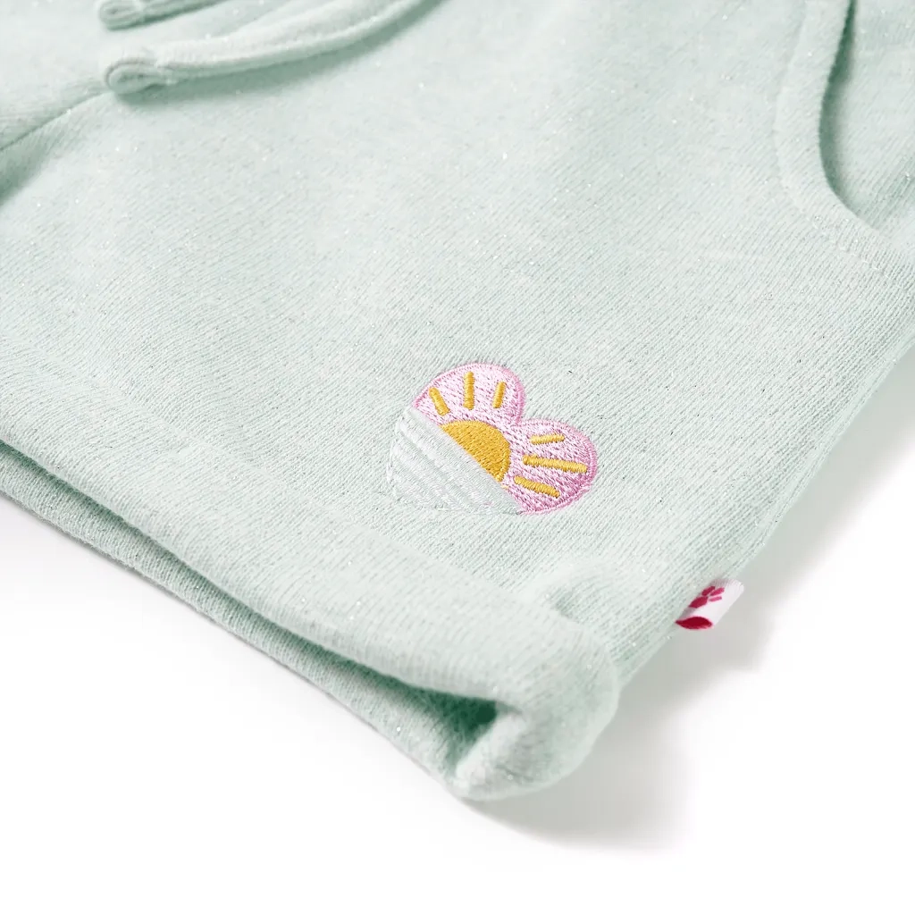 Pantaloncini per Bambini con Coulisse Menta Chiaro Misto 116 10976