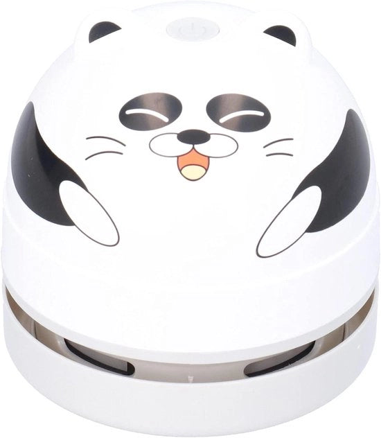 Aspiratore da Scrivania USB Disegno Animale Design Portatile Aspiratore di Polvere Manuale Mini Strumento di Pulizia per Stoviglie (Panda)