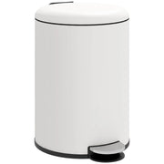 Pattumiera a Pedale 20 Litri 36x30x44,5 cm con Chiusura Silenziosa in Metallo e PP Crema