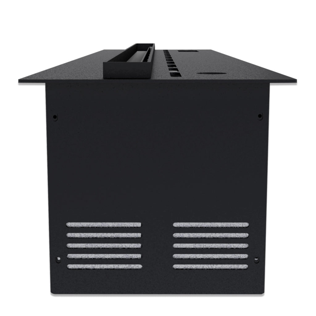 Camino Elettrico a Vapore Acqueo con Fiamme 3D con Bruciatore a Incasso 120x21,5x24 cm DFVAPO120 Pannello Digitale e