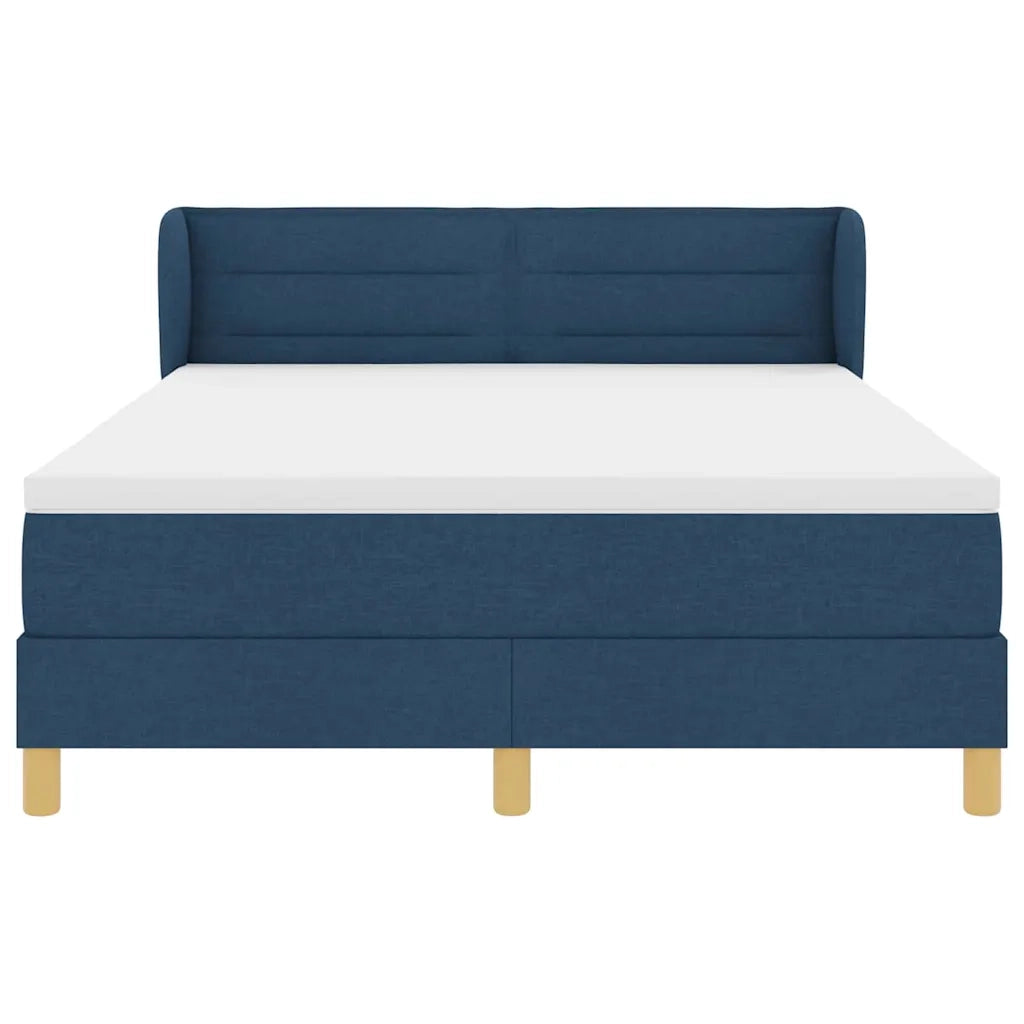 Letto a molle con materasso Blu 140 x 200 cm Tessuto 3340156