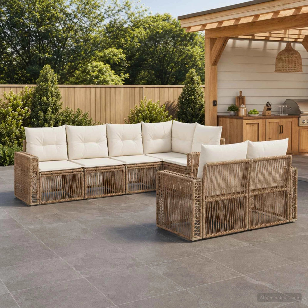 Set Divano da Giardino 7 pz 7-Numero di posti 3435183