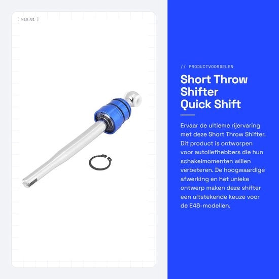 Schaltgovernante con design unico - Governatore di velocità - Manopola di accensione corrosione resistente - Azione corta - Elevate prestazioni - Adatto per E30/E36/E39/E46/M3/M5