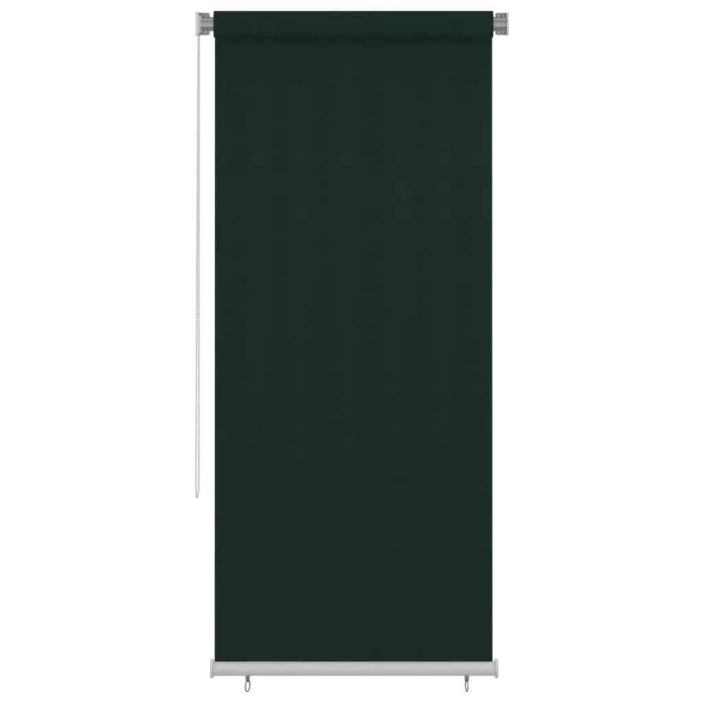 Tenda a Rullo per Esterni 100x230 cm Verde Scuro HDPE