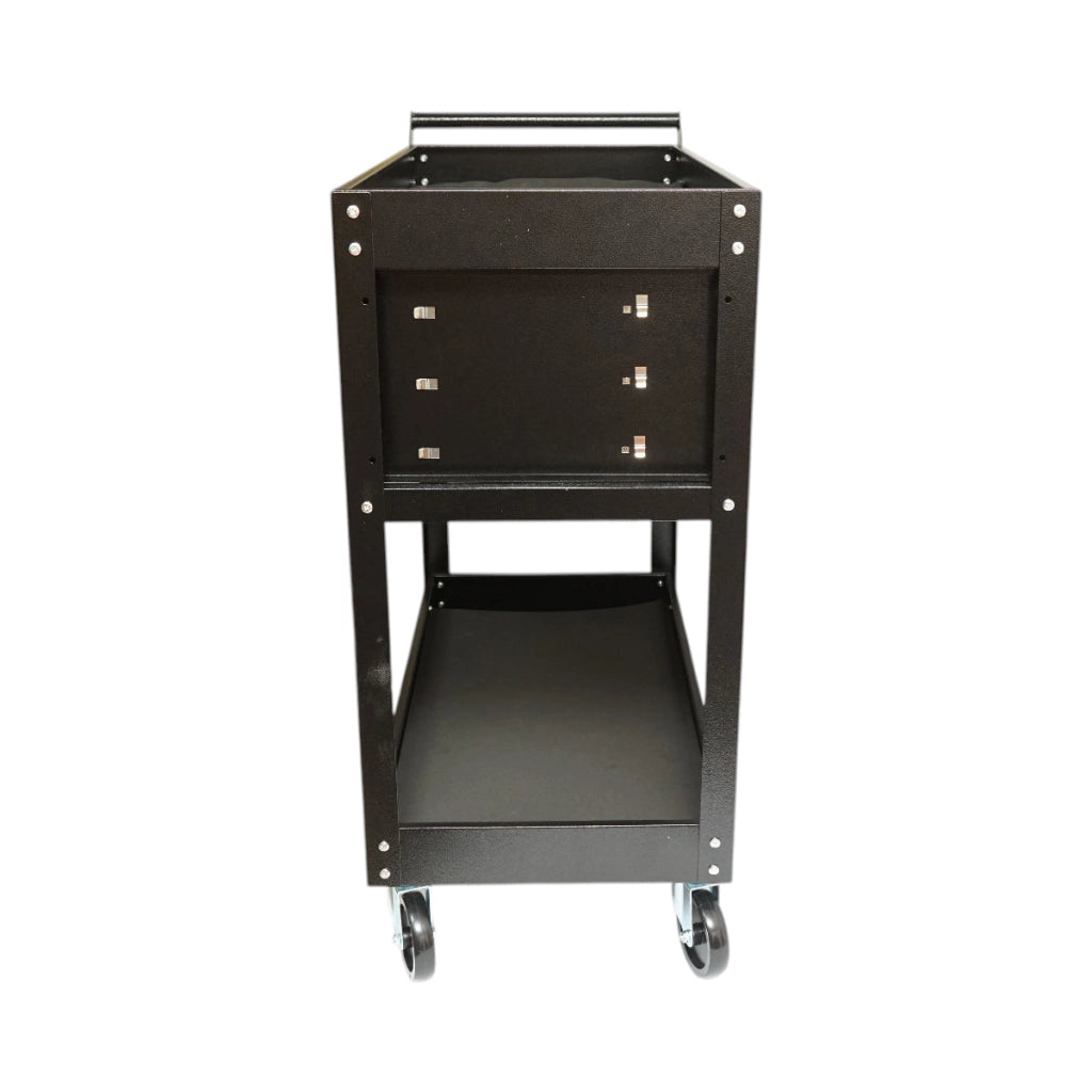 Carrello portautensili da officina in metallo su ruote con 2 ripiani e 3 cassetti 775x410x895mm Breckner Germany