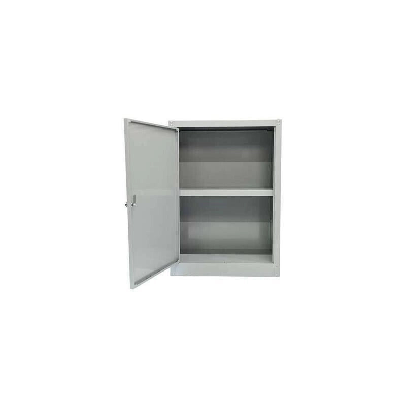 ARMADIO BASSO IN METALLO CON 1 ANTA E 1 RIPIANO 60 X 40 X H84 CM