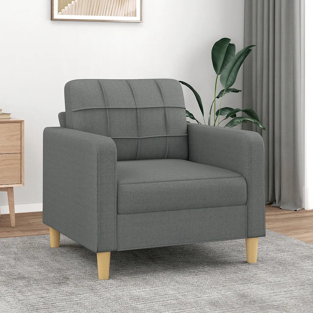 Poltrona Grigio Scuro 60 cm in Tessutocod mxl 70666