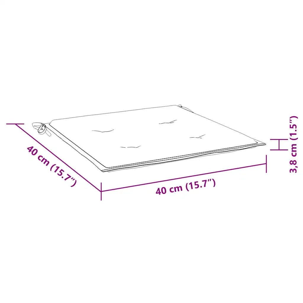 Cuscini per Pallet 4 pz Blu Marino 40x40x4 cm in Tessuto Oxford 378359