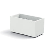 Vaso Fioriera Matheria da 100cm di design moderno vari colori con ruote Colore: Bianco