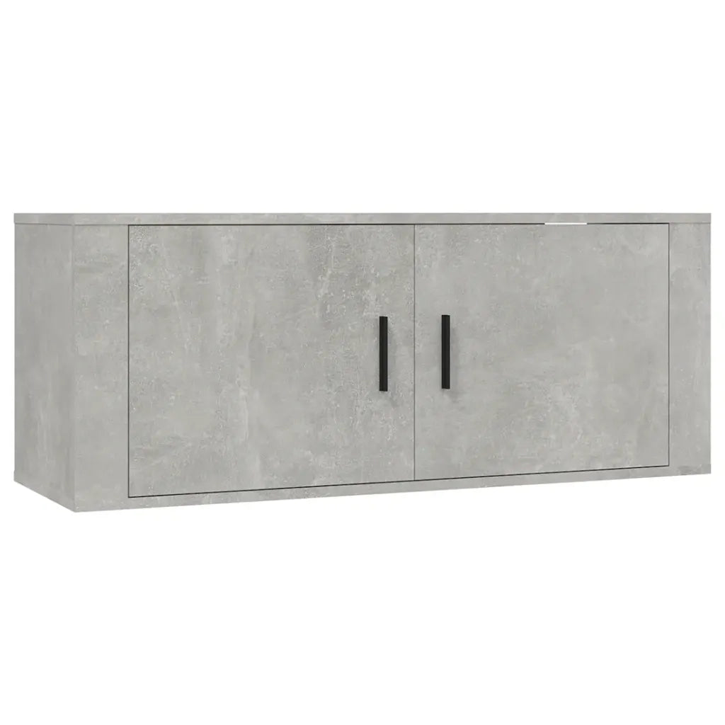 Mobile TV a Parete | Armadietto TV | Mobile Porta TV Grigio cemento 100x34,5x40 cm