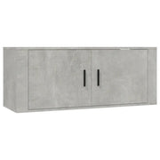 Mobile TV a Parete | Armadietto TV | Mobile Porta TV Grigio cemento 100x34,5x40 cm