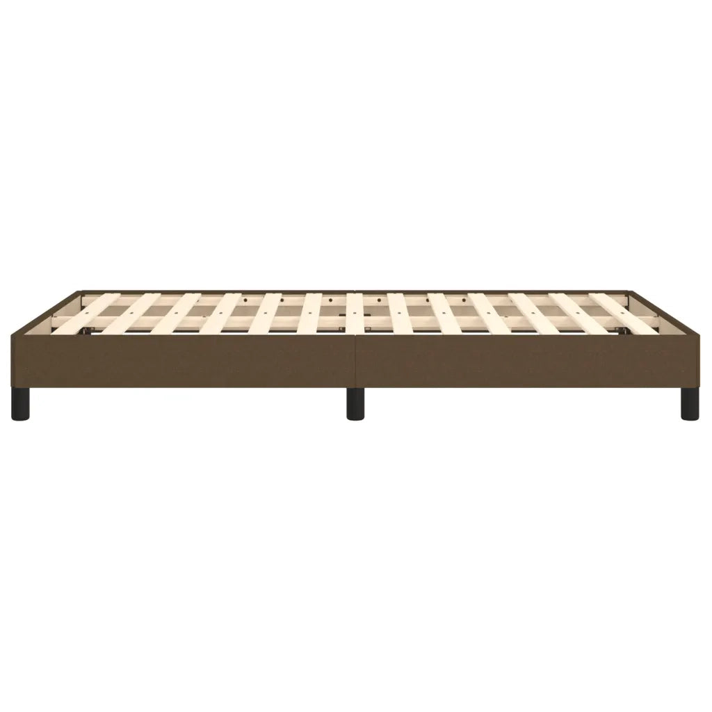 Giroletto senza Materasso Marrone Scuro 80x200 cm in Tessuto