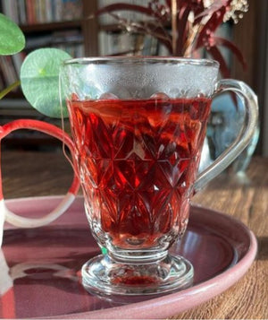 Bicchiere con manico La Rochere Lyonnais - Elegante bicchiere in vetro pressato