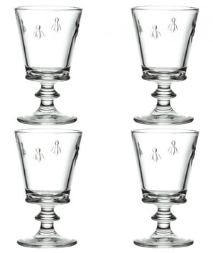 La Rochere Bee Set di 4 eleganti bicchieri pressati 240 ml