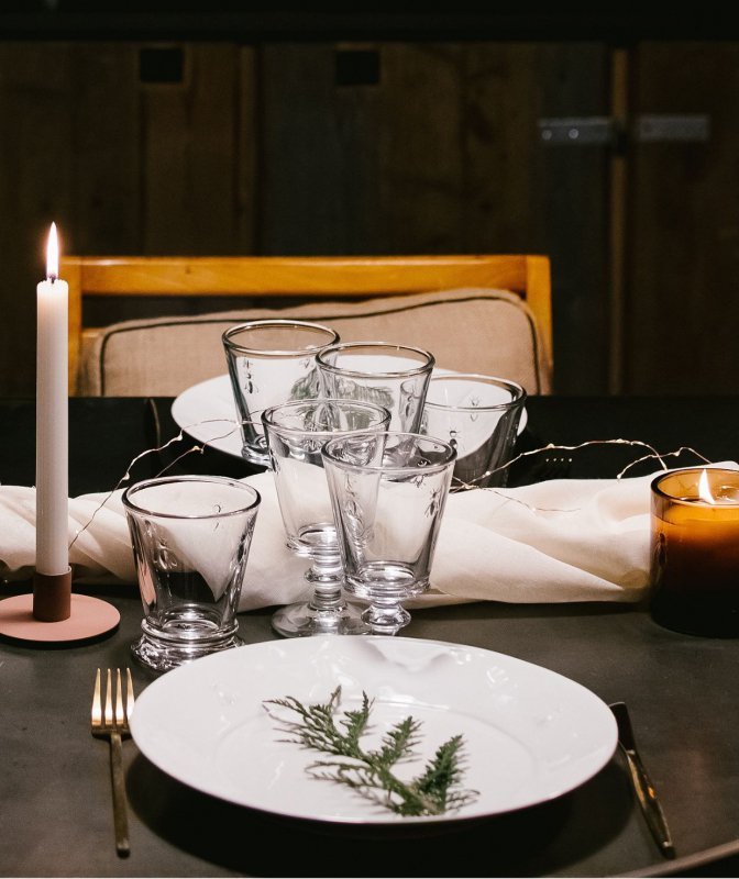 La Rochere Bee Set di 4 eleganti bicchieri pressati 240 ml