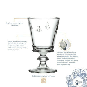 La Rochere Bee Set di 4 eleganti bicchieri pressati 240 ml