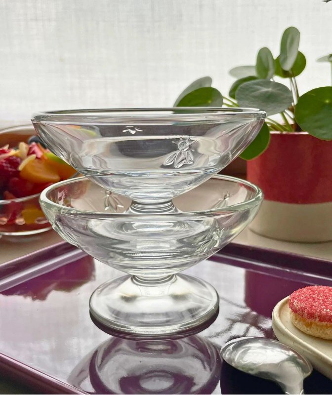 La Rochere Bee cup 200ml Elegante set di 6 tazze da dessert in vetro