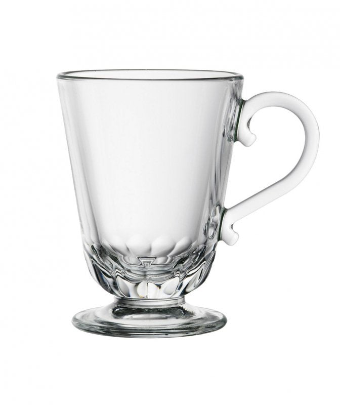 La Rochere Louison Bicchiere con Manico 210 ml - Elegante Tazza in Vetro Pressato