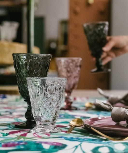 La Rochere Lyonnais Bicchiere Antracite - Eleganti bicchieri in vetro pressato