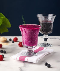 Bicchiere da bibita pressato floreale La Rochere Amboise da 220 ml