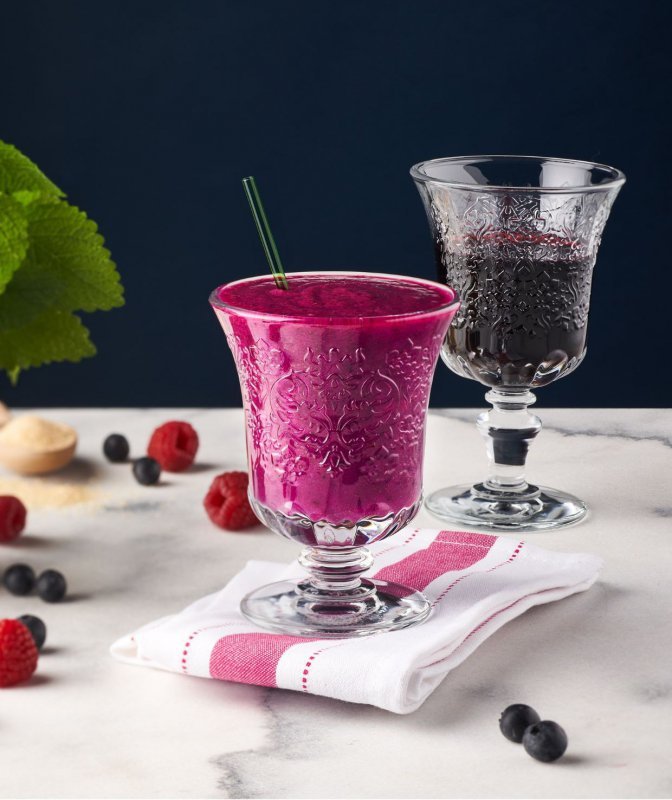 Bicchiere da bibita pressato floreale La Rochere Amboise da 220 ml