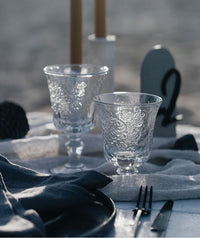 Bicchiere da bibita pressato floreale La Rochere Amboise da 220 ml