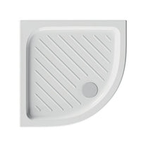 Piatto doccia semicircolare CERAMICA DOLOMITE 90x90 BIANCO LUCIDO H 7 cm con antiscivolo - GEMMA 2