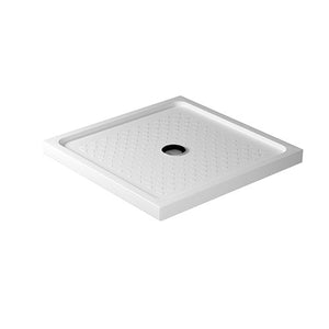 Piatto doccia quadrato in Ceramica GALASSIA 80x80 BIANCO LUCIDO H 6 cm con antiscivolo